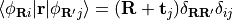 \langle\phi_{{\bf R} i} \vert {\bf r} \vert \phi_{{\bf
R}' j} \rangle = ({\bf R} + {\bf t}_j) \delta_{{\bf R} {\bf R}'}
\delta_{ij}